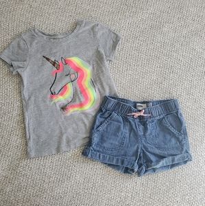 Girls' T-Shirt and Shorts Bundle